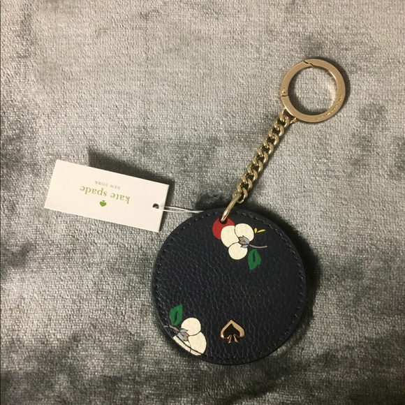 KATE SPADE ♠️ FLORAL CIRCLE KEYCHAIN - Picture 6 of 8
